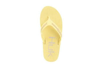 Image of HUK Performance Fishing W Flipster Sandals, Flip Flops - Womens, Butter/Khaki, 9, H8633100-745-9