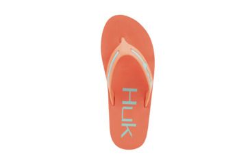Image of HUK Performance Fishing W Flipster Sandals, Flip Flops - Womens, Camelia/Pool, 9, H8633100-840-9