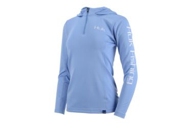 Image of HUK Performance Fishing W Icon Hoodie, Pullover - Womens, Carolina Blue, Extra Large, H6120019-420-XL