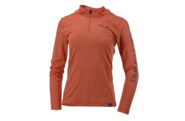 Image of HUK Performance Fishing W Icon Hoodie, Pullover - Womens, Coral, Extra Small, H6120019-630-XS