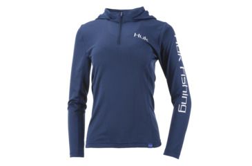 Image of HUK Performance Fishing W Icon Hoodie, Pullover - Womens, Dark Blue, Large, H6120019-401-L