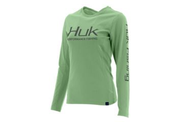 Image of HUK Performance Fishing W Icon Hoodie, Pullover - Womens, Key Lime, Large, H6120019-336-L