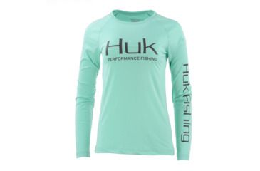 Image of HUK Performance Fishing W Pursuit Vented LS Tops, Long Sleeve - Womens, Julep, Small, H6120022-340-S
