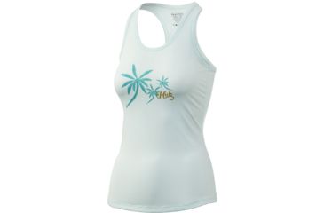 Image of HUK Performance Fishing Wahoo Palm Pursuit Racer Tank - Womens, Seafoam, Medium, H6120027-350-M