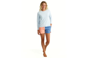 Image of HUK Performance Fishing Waypoint Flow Crew Shirt - Womens, Ice Water, M, H6120127-476-M