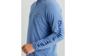 Image of HUK Performance Fishing Waypoint Hoodie - Mens, Quiet Harbor, M, H1200528-445-M
