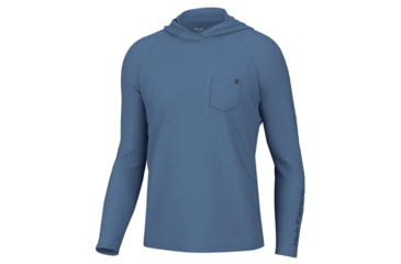 Image of HUK Performance Fishing Waypoint Hoodie - Mens, Quiet Harbor, M, H1200528-445-M