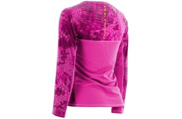 Image of HUK Performance Fishing Women's Kryptek Icon Long Sleeve Shirt, Kryptek Glo Pink, Large H6120005-690-L