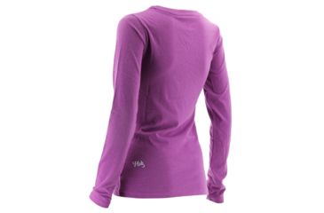 Image of HUK Performance Fishing Womens Logo Long Sleeve Shirt, Dahlia, Large, H6100011-510-L