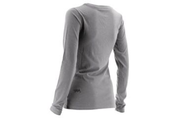 Image of HUK Performance Fishing Womens Logo Long Sleeve Shirt, Grey, Extra Small, H6100011-020-XS