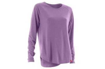 Image of HUK Performance Fishing Womens Relaxed Long Sleeve Shirt, Dahlia Heather, Extra Small, H6100003-515-XS