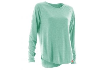 Image of HUK Performance Fishing Womens Relaxed Long Sleeve Shirt, Heather Julep, Extra Small H6100003-345-XS