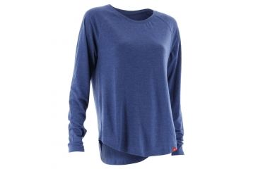 Image of HUK Performance Fishing Womens Relaxed Long Sleeve Shirt, Royal Heather, Small H6100003-405-S