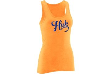 Image of HUK Performance Fishing Womens Script Logo Tank, Heather Orange, H1000084HOGXS