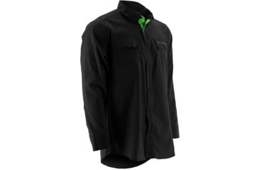 Image of HUK Phenom Long Sleeve Woven Shirt, Black, XXXL H1500005BLKXXXL