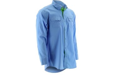 Image of HUK Phenom Long Sleeve Woven Shirt, Carolina Blue, XXXL H1500005CBLXXXL