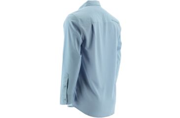 Image of HUK Phenom Long Sleeve Woven Shirt, Ice Blue, Large H1500005IBLL