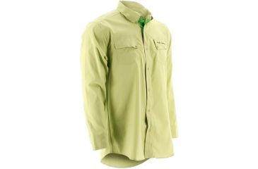 Image of HUK Phenom Long Sleeve Woven Shirt, Light Yellow, XXL H1500005LYWXXL