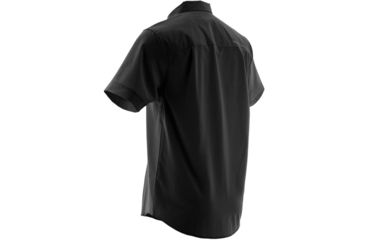 Image of HUK Phenom Short Sleeve Woven Shirt, Black, XXXL H1500002BLKXXXL