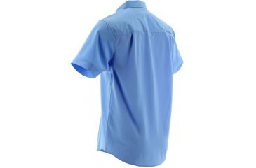 Image of HUK Phenom Short Sleeve Woven Shirt, Carolina Blue, XXXL H1500002CBLXXXL