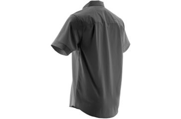 Image of HUK Phenom Short Sleeve Woven Shirt, Charcoal, Medium H1500002CGYM