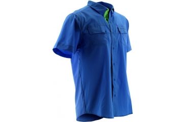 Image of HUK Phenom Short Sleeve Woven Shirt, Royal, XXXL H1500002RYLXXXL