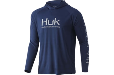 Image of HUK Performance Fishing Vented Pursuit Hoodie - Mens, Sargasso Sea, M, H1200397-409-M
