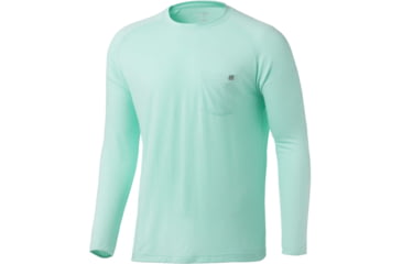 Image of HUK Performance Fishing Waypoint L/S Shirt - Mens, Beach Glass, XXL, H1200382-339-XXL