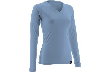 Image of HUK Womens LoPro Performance Long Sleeve, Carolina Blue H1200061CBLM
