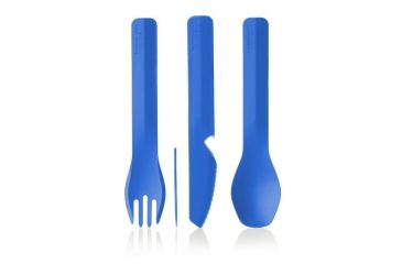 Image of Human Gear GoBites Utensil, Trio with Case, Blue, HG0422