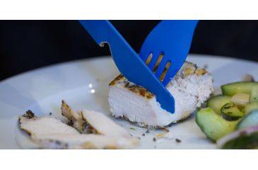 Image of Human Gear GoBites Utensil, Trio with Case, Blue, HG0422