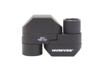 Image of Humvee 8x21 Folding Monocular, Black/Silver HMV-B-MONO-FOLD