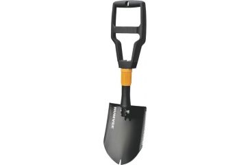 Image of Humvee Folding Shovel, with Nail Puller and Sawtooth, Black HMV-SHOVEL-02