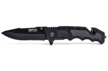 Image of Humvee Recon Serrated Blade with Rear Glass Breaker, Black HMV-KTR-13