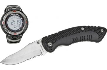 Image of Humvee Utility Knife-Watch Set, 4.5 in. Closed HMVDWKC