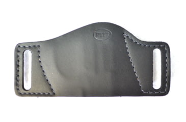 Image of Hunter Company Leather Belt Slide Holster, S&amp;W M&amp;P, Ruger Sr9, SR40, P93, P94, P95, Similar Semi Auto Frames, Black, Medium, Black, 1504B