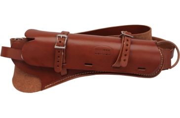 Image of Hunter Company Scoped Handgun Holster with Harness, Double Action Revolvers with 7in - 8-1/2in barrels. 174007, Chestnut Tan, 068-200-5