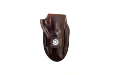 Image of Hunter Company Western Single Loop Holster w/ Concho, Large Frame Single Action Firearms, 4.625-5.5in Barrels, Right Hand, Antique Brown, 1082C-60, Antique Brown, 1082C-60