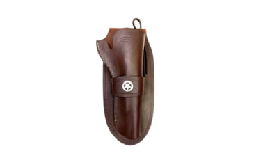 Image of Hunter Company Western Single Loop Holster w/ Concho, Large Frame Single Action Firearms, 7.5in Barrels, Right Hand, Antique Brown, 1082C-50, Antique Brown, 1082C-50
