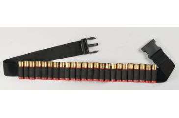 Image of Hunters Specialties Shotgun Shell Adjustable Belt Black 25 Shotshells 00680