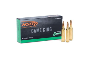 Image of Hunting Shack DBA HSM Munitions HSM GameKing Rifle Ammunition 25 WSSM 117gr JSP 2874 fps 20/ct, HSM-25WSSM-7-N