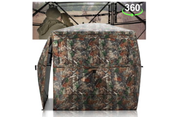 Image of Huntsen Hunting Blind 360 Degree See Through Pop Up Ground Blind, HT000036-2