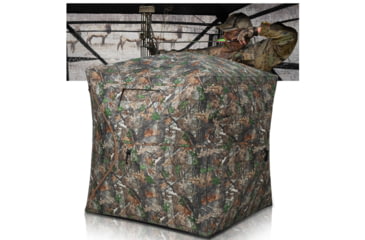 Image of Huntsen See Through Hunting Blind Pop-Up Ground Deer Blind 270 Degree, HT0036