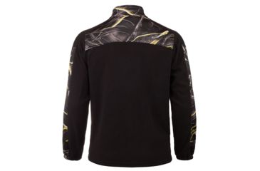 Image of Huntworth Anti-pill Fleece 1/4 Zip Pullover - Mens, Black/Huntworth Kinetic, 2XL, E-957-BK/KN-2XL