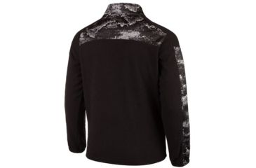 Image of Huntworth Anti-Pill Fleece 1/4 Zip Pullover - Mens, Black/ Disruption Black, 2XL E-957-BK/DBK-2XL