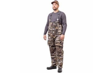 Image of Huntworth Elkins Mid Weight Windproof Soft Shell Bib Overalls - Mens, Disruption, Medium, E-9610-DC-M
