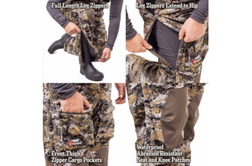 Image of Huntworth Elkins Mid Weight Windproof Soft Shell Bib Overalls - Mens, Disruption, Medium, E-9610-DC-M