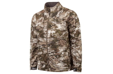 Image of Huntworth Elkins Mid Weight Windproof Soft Shell Jacket Grid Fleece Interior - Mens, Tarnen, Large, E-9501-TRN-L