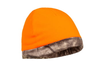 Image of Huntworth Galena Heavy Weight Reversible Performance Fleece Beanie Hat - Kids, Hidden/Blaze, One Size, E-5540-Y-HDN/BZ