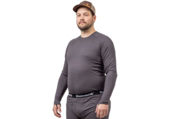 Image of Huntworth Casper Heat Boost Heavyweight Base Layer Shirt - Men's, Dark Gray, 2XL, E-9604-DG-2XL